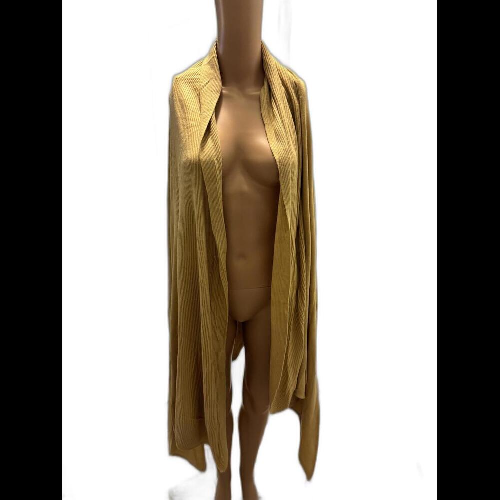 Ashley Stewart Chic Mustard Duster Cardigan for Effortless Layering SZ20